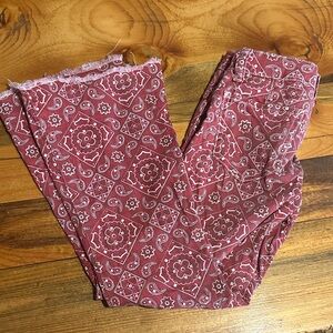 Girls Wired Heart red bandana jeans